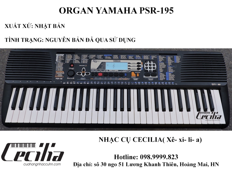 Organ Yamaha PSR-195 | Organ Nhật cũ
