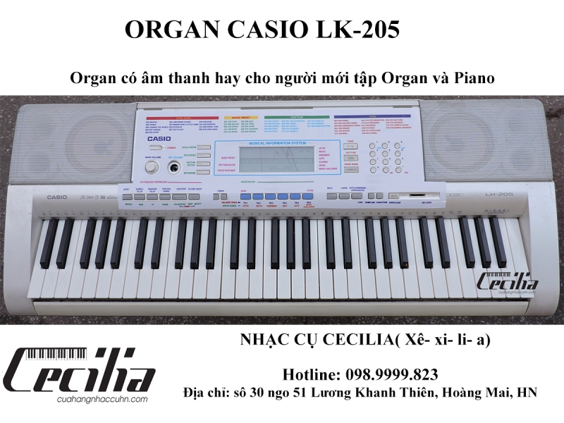 Organ Casio LK-205 | Organ Nhật Bản