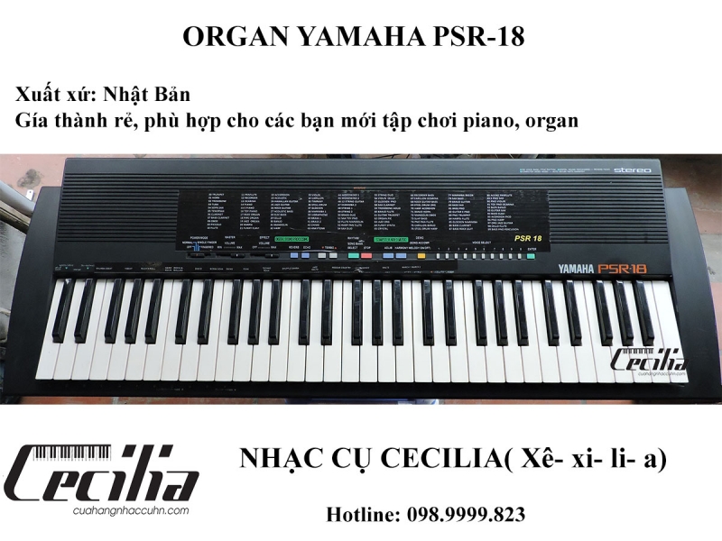 Organ Yamaha PSR-18 | Organ Nhật cũ