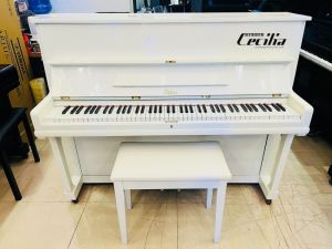 Đàn Piano cơ trắng cực đẹp giá rẻ | Piano cơ Nhật